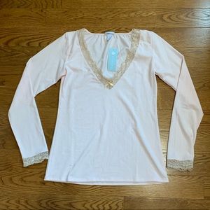 EBERJEY Prima Ballerina L/S V-neck Tee (NWT)